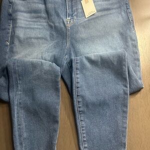 Good American Good Legs Crop Skinny Jeans Womens Blue Meas.